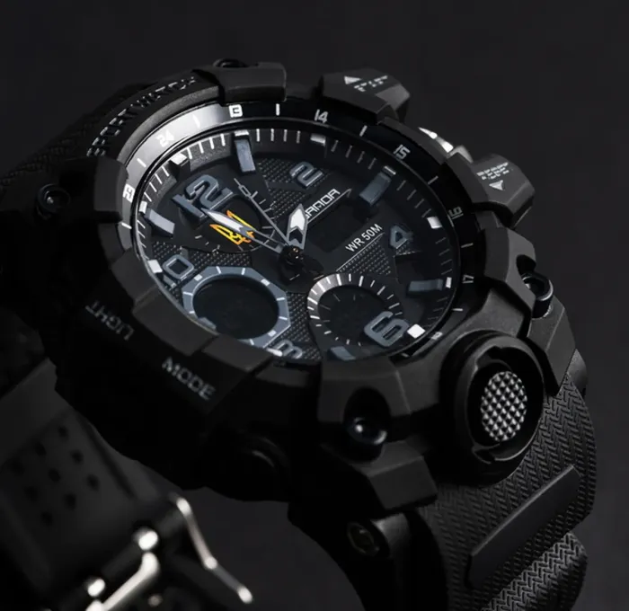 Чоловічий водостійкий спортивний тактичний годинник Sanda Peremoga - зображення 9