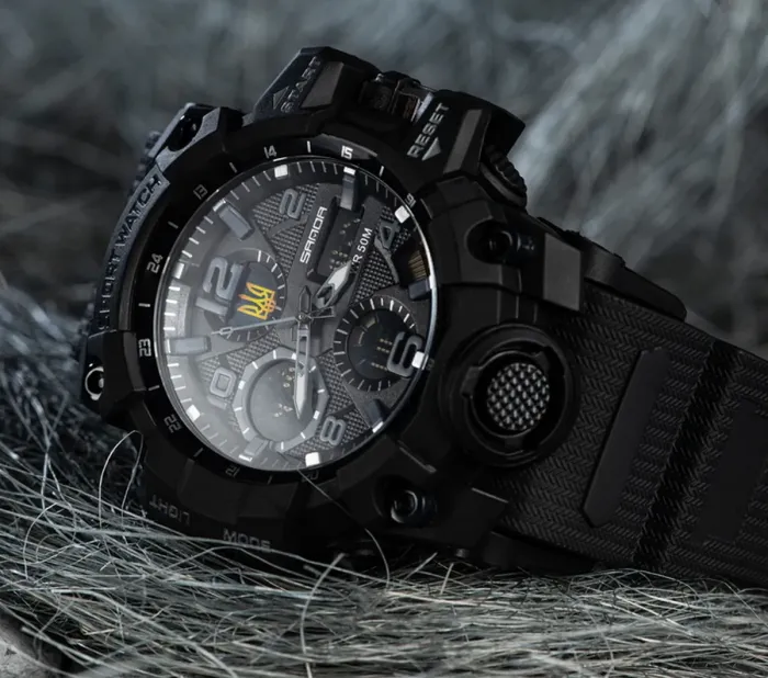 Чоловічий водостійкий спортивний тактичний годинник Sanda Peremoga - зображення 6