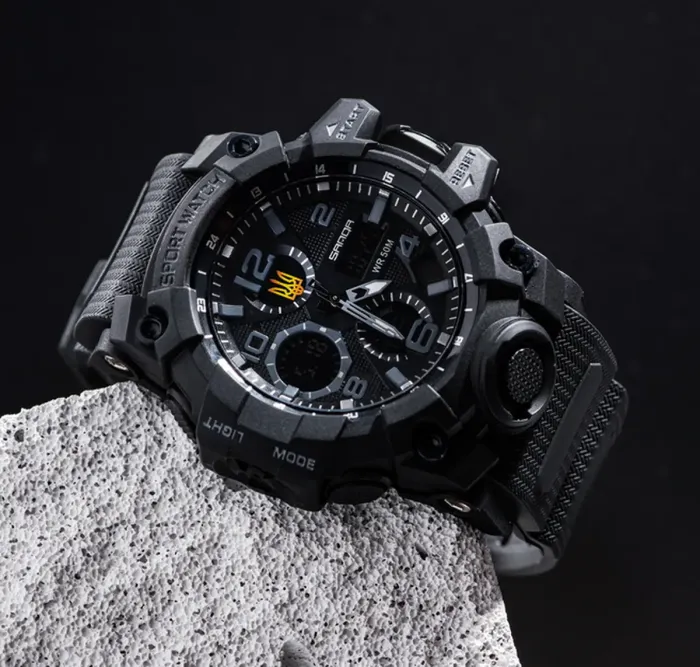 Чоловічий водостійкий спортивний тактичний годинник Sanda Peremoga - зображення 8
