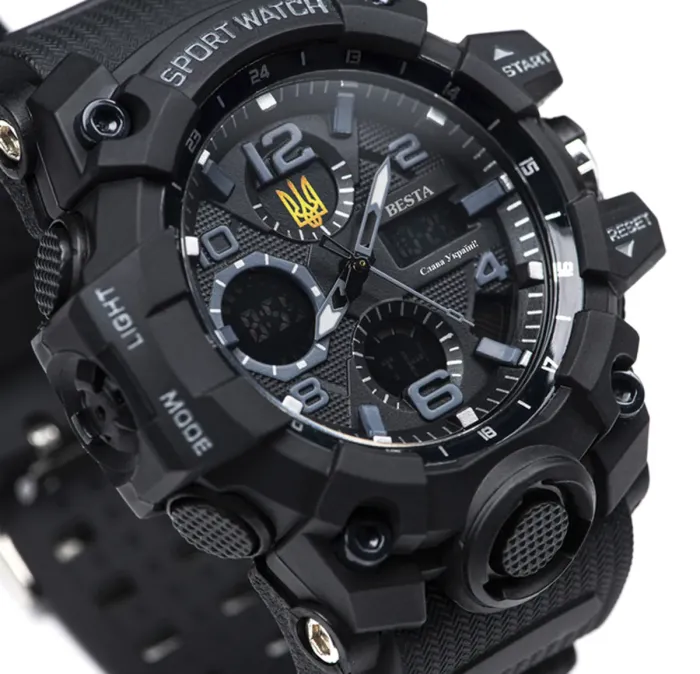 Чоловічий водостійкий спортивний тактичний годинник Besta Peremoga - зображення 2