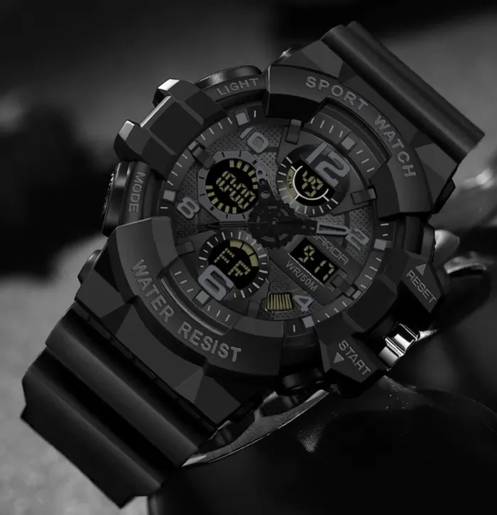 Чоловічий спортивний водостійкий тактичний годинник Sanda River - зображення 5