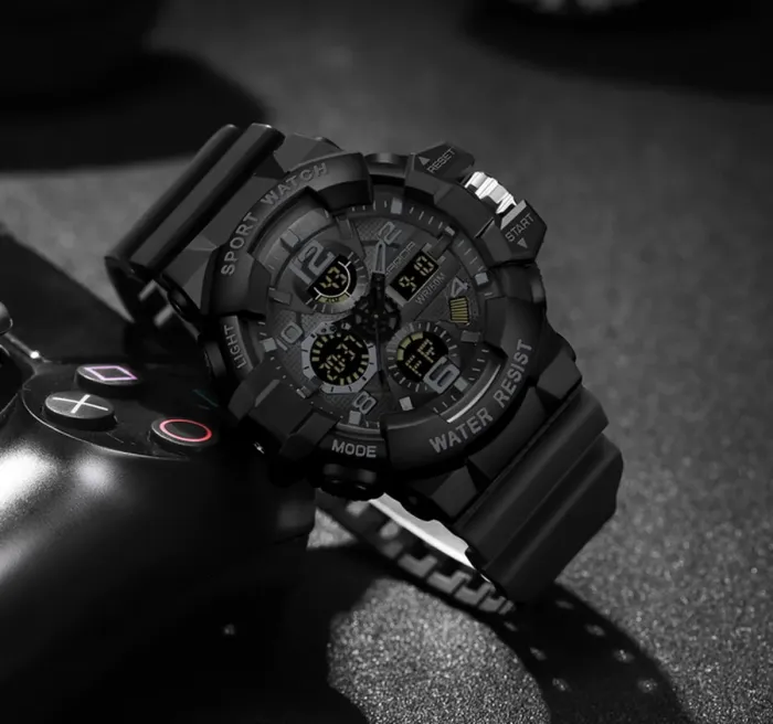 Чоловічий спортивний водостійкий тактичний годинник Sanda River - зображення 6