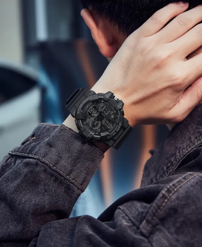 Чоловічий спортивний водостійкий тактичний годинник Sanda River - зображення 7