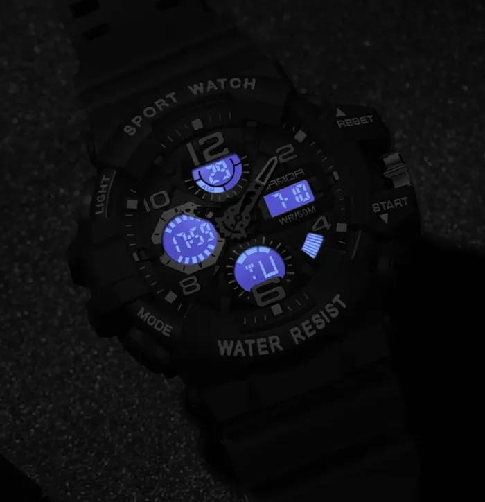 Чоловічий спортивний водостійкий тактичний годинник Sanda River - зображення 8