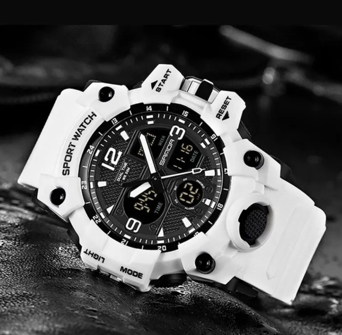 Чоловічий водостійкий спортивний тактичний годинник Sanda Snow - зображення 6