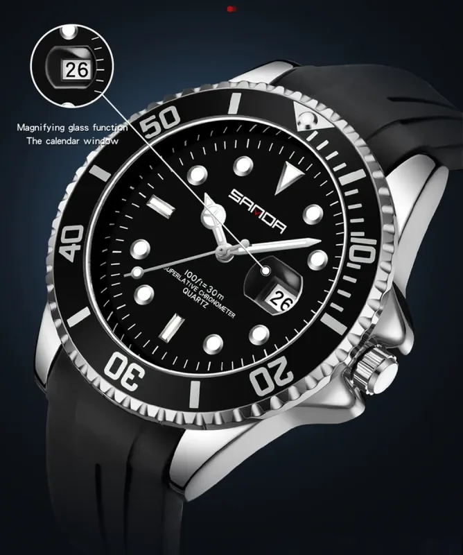 Чоловічий водостійкий годинник Sanda Trade - зображення 6