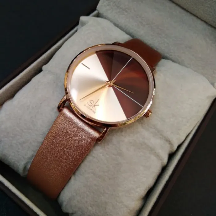 Жіночі годинники Shengke Duos Brown - зображення 7