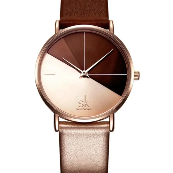 Жіночі годинники Shengke Duos Brown - зображення 1