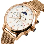 Чоловічий годинник Lige Signature Gold