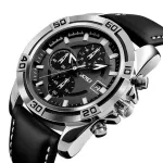 Чоловічий спортивний кварцовий годинник Skmei Avalon Black 9156
