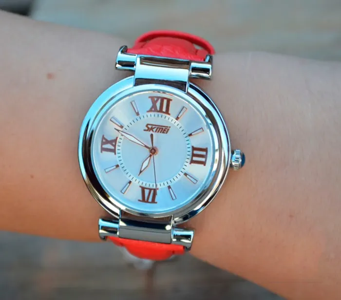 Жіночий годинник Skmei Elegant Red 9075R - зображення 5