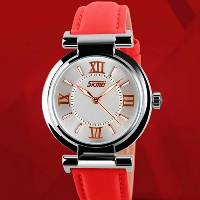 Жіночий годинник Skmei Elegant Red 9075R - зображення 1