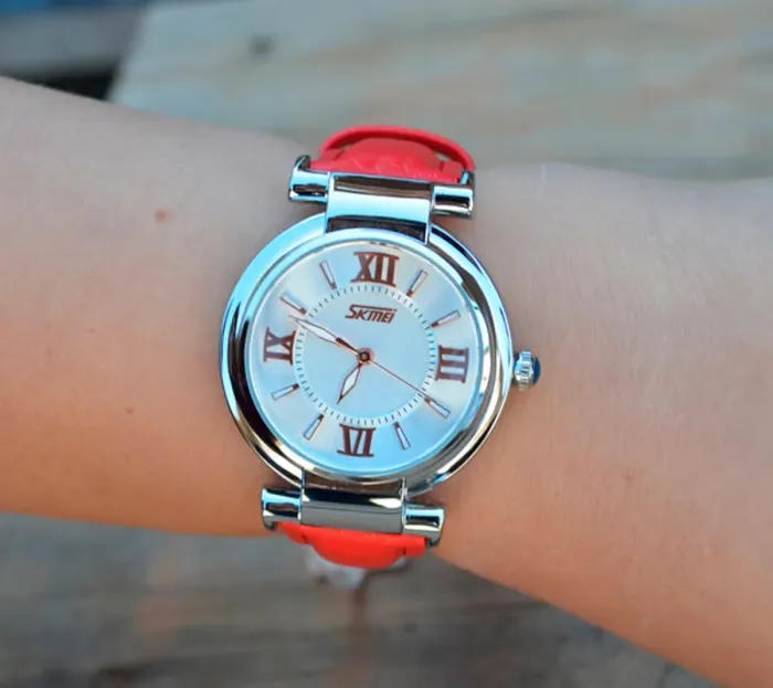 Жіночий годинник Skmei Elegant Red 9075R - зображення 7