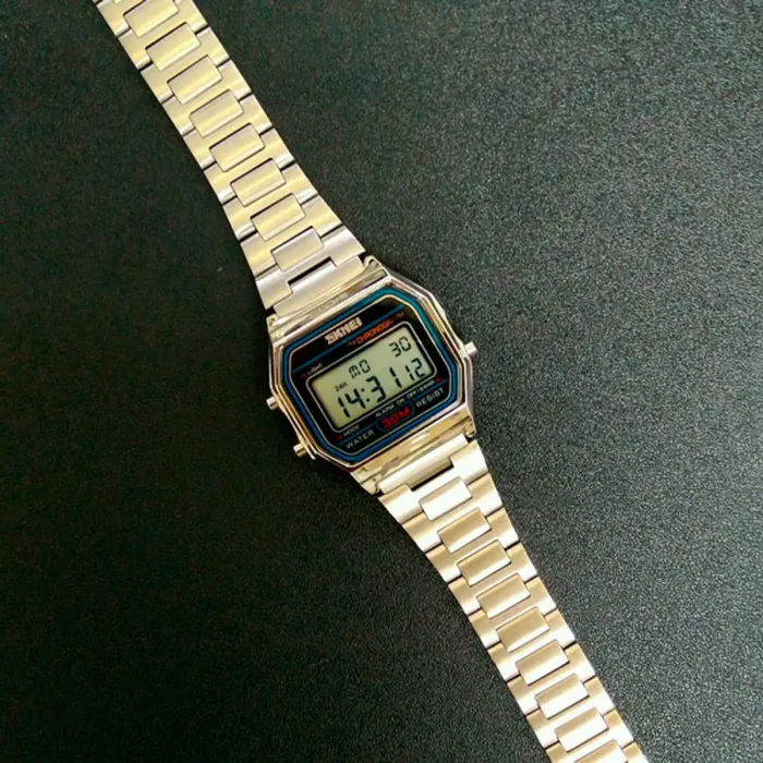 Чоловічий годинник Skmei Popular Silver 1123S - зображення 3