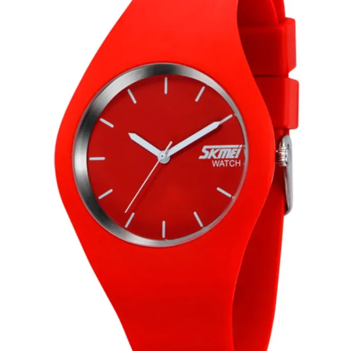 Жіночий годинник Skmei Rubber Red 9068R - зображення 2