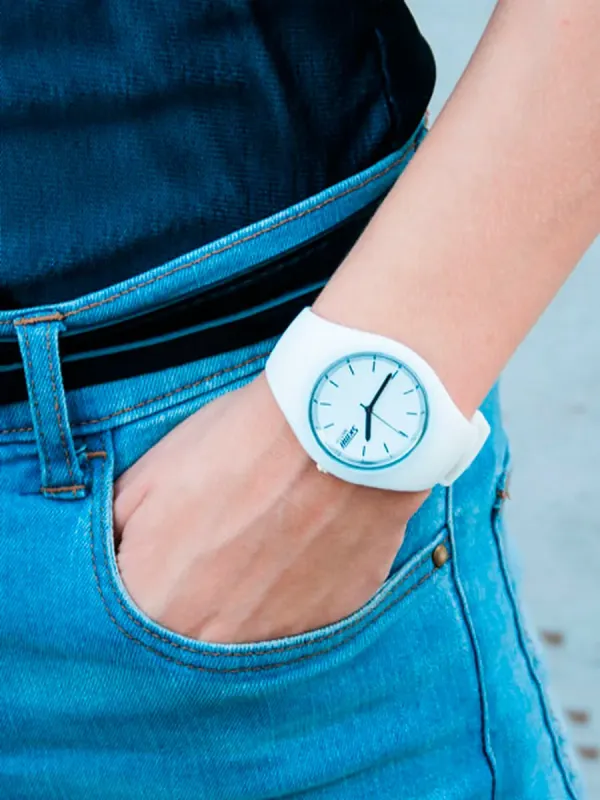 Жіночий годинник Skmei Rubber White II 9068C - зображення 5