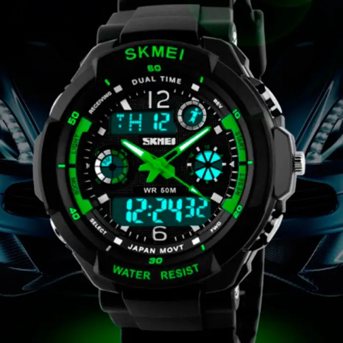 Дитячі годинники Skmei S-Shock Green 0931 - зображення 4