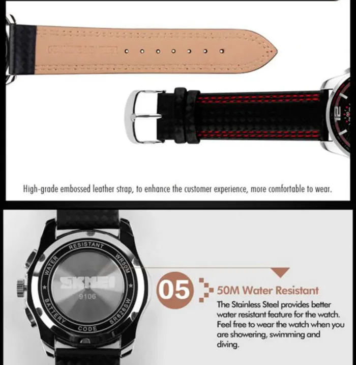 Чоловічі годинники Skmei Spider 9106 - зображення 9