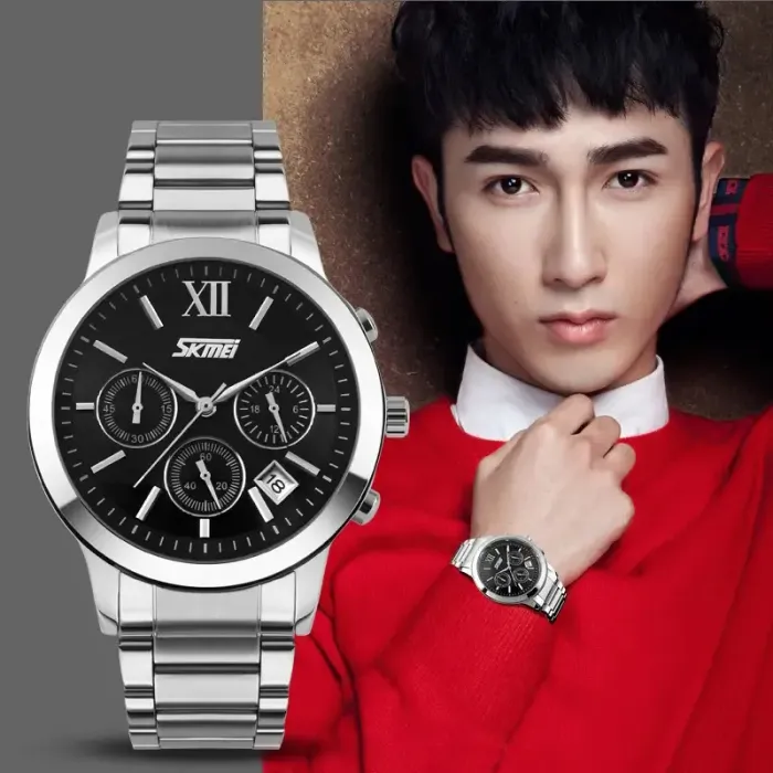 Чоловічий водостійкий годинник Skmei Amber New - зображення 2