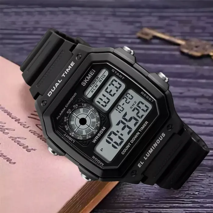Чоловічий водостійкий спортивний тактичний годинник Skmei Arizona - зображення 6