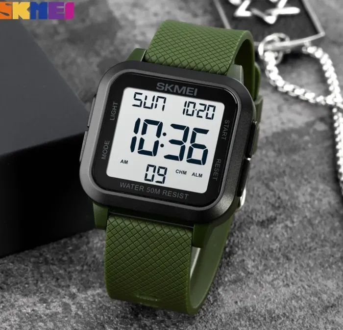 Чоловічий водостійкий спортивний тактичний годинник Skmei Chess - зображення 2