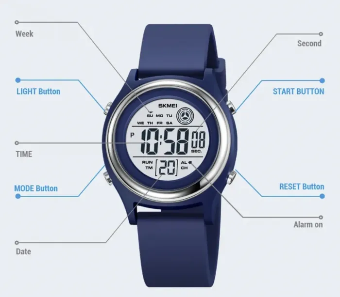 Дитячі годинники Skmei Game Blue - зображення 3