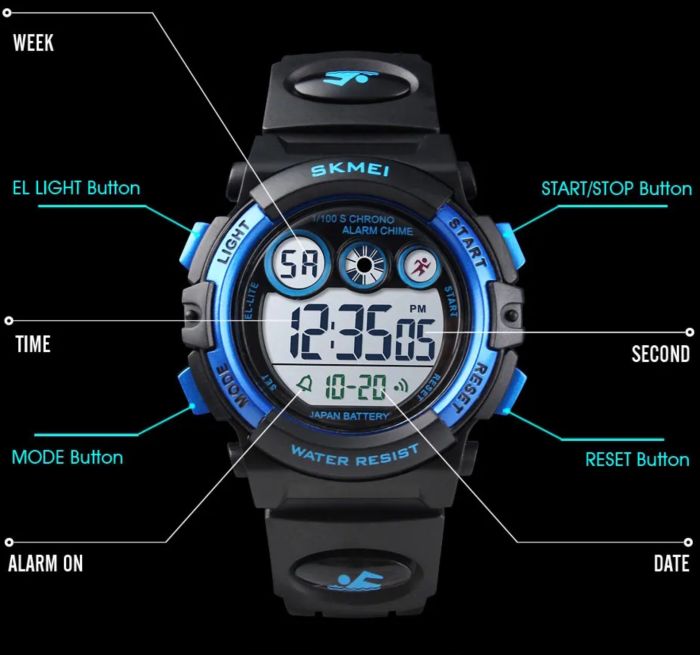 Дитячі годинники Skmei Kids DarkBlue - зображення 4