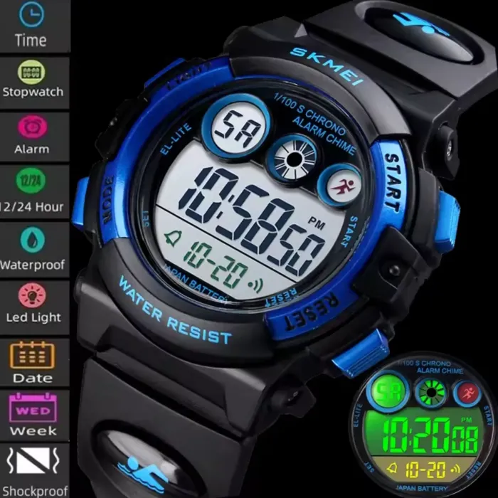 Дитячі годинники Skmei Kids DarkBlue - зображення 5