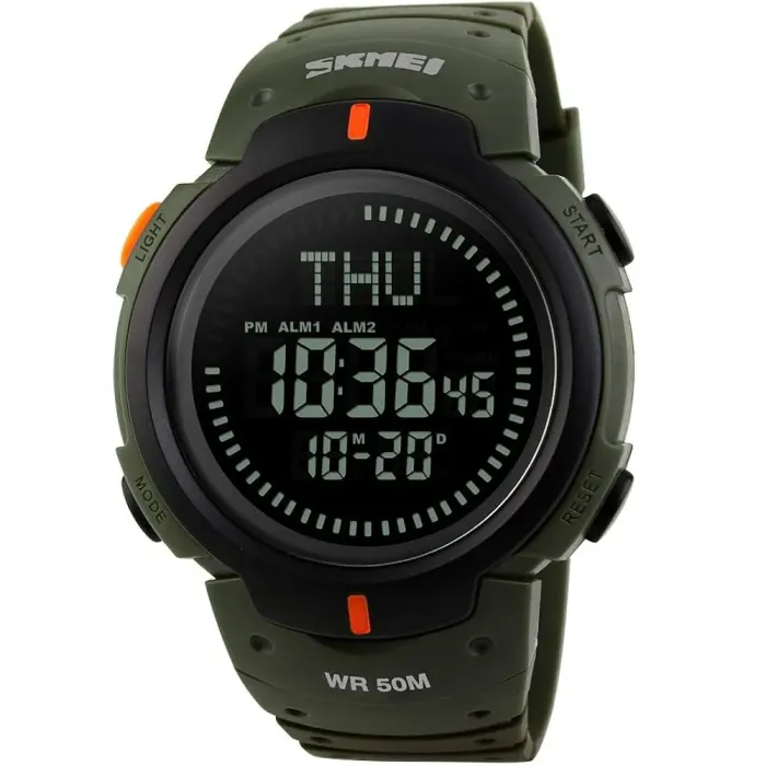 Чоловічий водостійкий спортивний тактичний з компасом годинник Skmei Kompass Nano з компасом - зображення 2