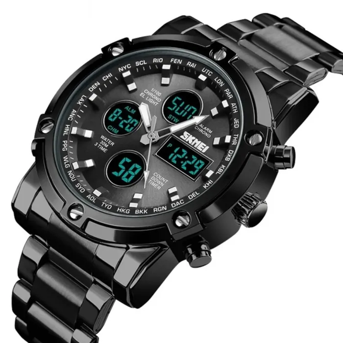 Чоловічі годинники Skmei Molot Limited AllBlack - зображення 1