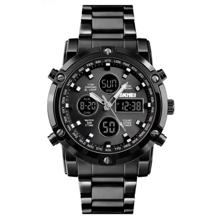 Чоловічі годинники Skmei Molot Limited AllBlack - зображення 2