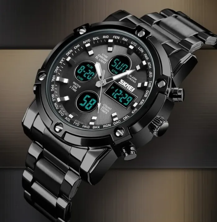 Чоловічі годинники Skmei Molot Limited AllBlack - зображення 4