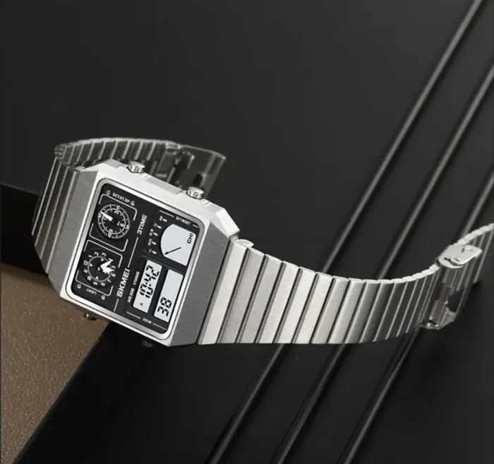 Чоловічий спортивний водостійкий тактичний годинник Skmei Motor - зображення 4