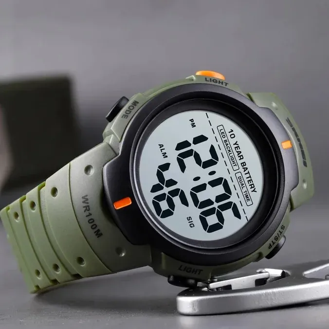 Чоловічий спортивний тактичний годинник Тактичний набір Skmei Neon Survival 10 Bar - зображення 2