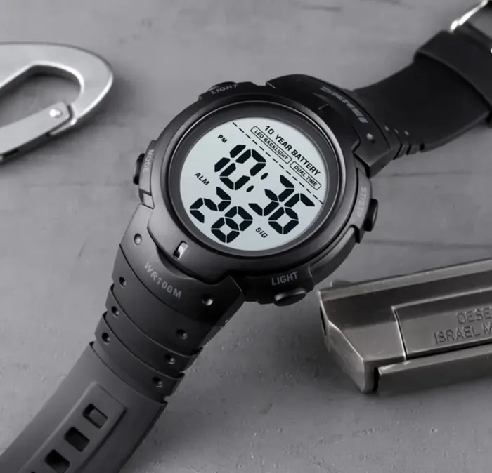 Чоловічий спортивний тактичний годинник Skmei Neon Black - зображення 4