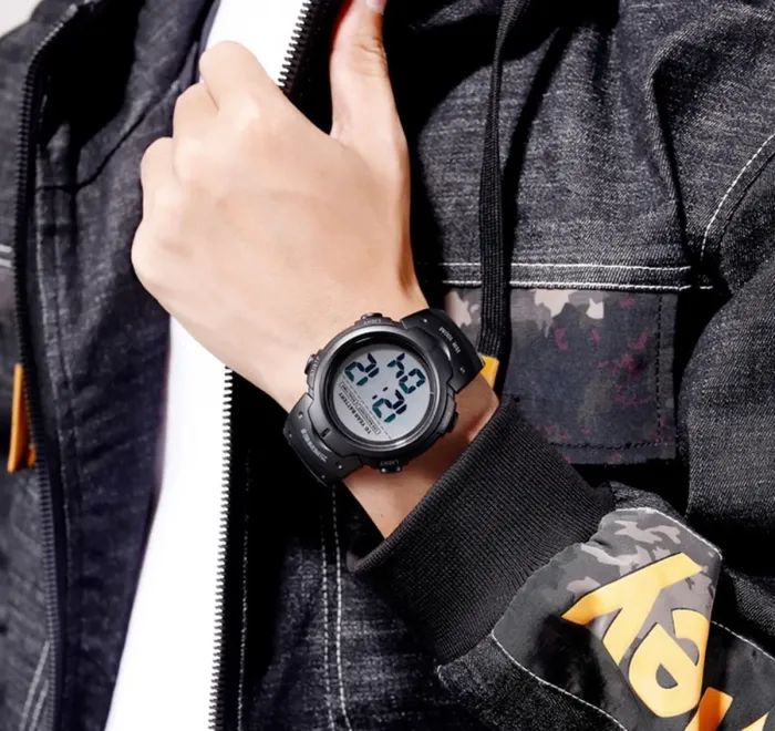 Чоловічий спортивний тактичний годинник Skmei Neon Black - зображення 5