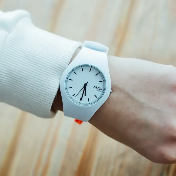 Дитячі годинники Skmei Rubber White 9068C - зображення 6