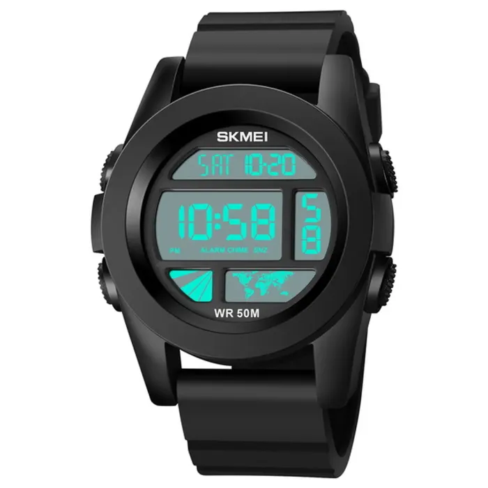 Чоловічий спортивний водостійкий тактичний годинник Skmei World - зображення 3