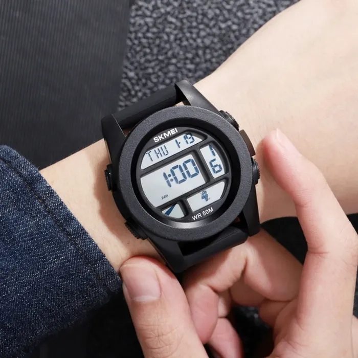 Чоловічий спортивний водостійкий тактичний годинник Skmei World - зображення 6