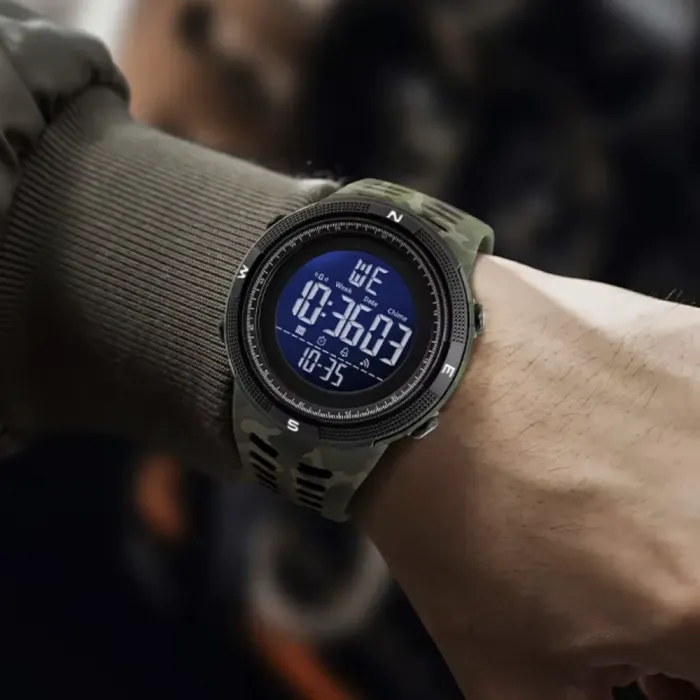 Чоловічий спортивний водостійкий тактичний годинник Smael Army - зображення 5