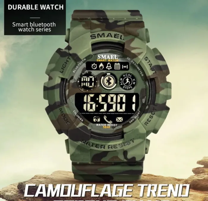Чоловічий водостійкий спортивний тактичний годинник Smael Force - зображення 3