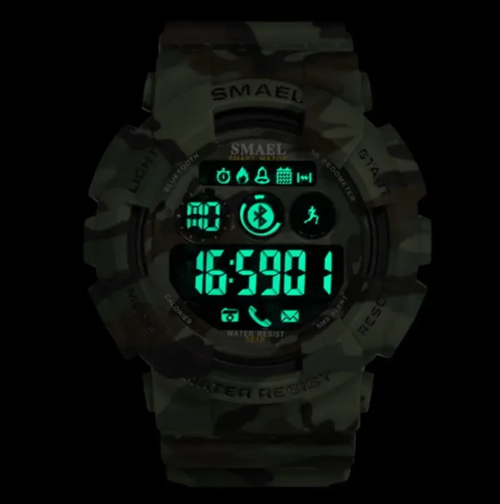 Чоловічий водостійкий спортивний тактичний годинник Smael Force - зображення 7