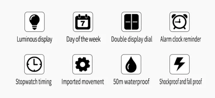 Чоловічий водостійкий спортивний тактичний годинник Smael Tornado - зображення 3