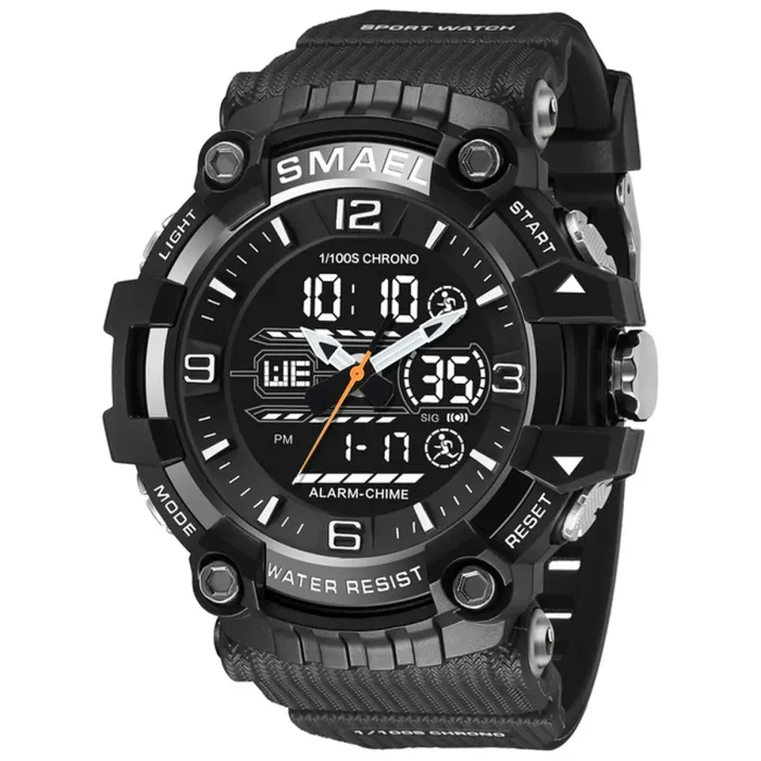 Чоловічий спортивний водостійкий тактичний годинник Smael Urban - зображення 1