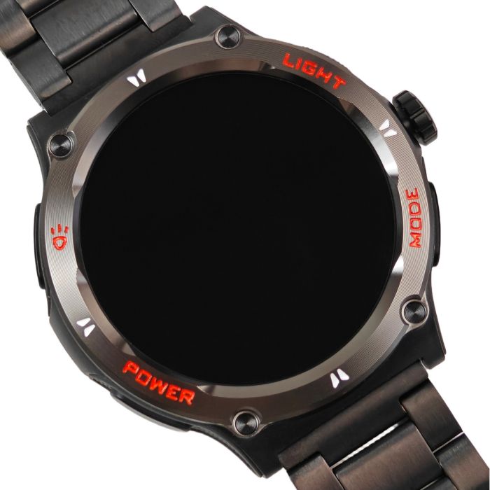 Розумний смарт годинник Smart Advanture Steel Black з компасом, 2 ремінці - зображення 2