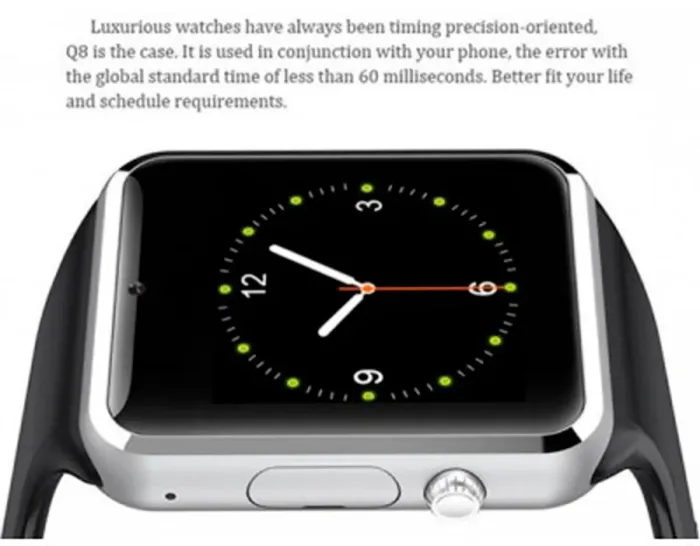 Розумний смарт годинник з сім-картою 2018 року Smart A1 Turbo UWatch 5015 Black - зображення 12