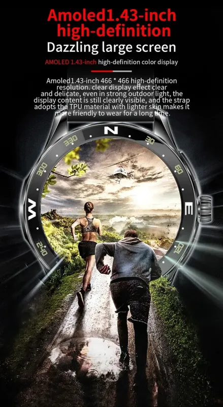 Розумний смарт годинник Smart AirForce Max Black - зображення 8