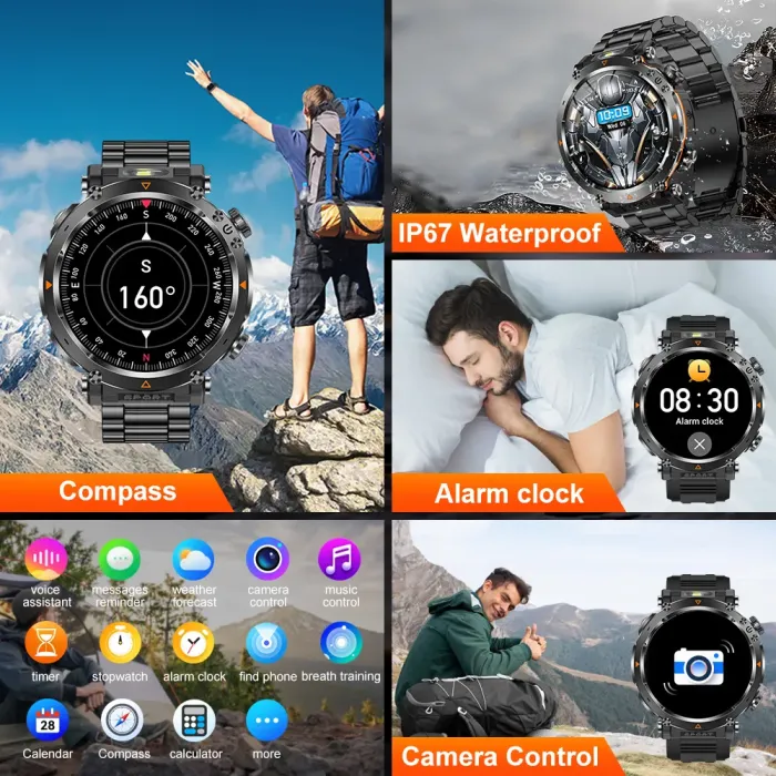 Розумний смарт годинник Smart Avation Pro Steel, 2 ремінці - зображення 7