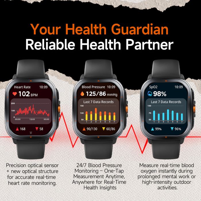 Розумний смарт годинник Smart Bavaro Nano Rubber, 2 ремінці - зображення 13