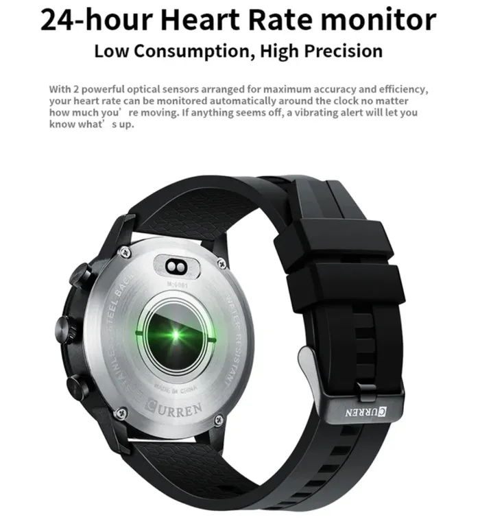 Розумний смарт годинник Smart Curren Retina Black - зображення 12